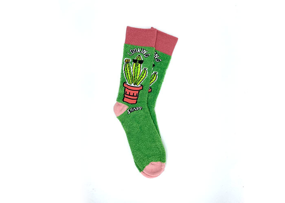 Winter Womens Fancy Socks Cactus Soft Ladies Fancy Ankle Socks