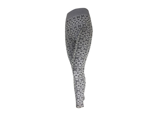 Polyester Spandex Snow Flake Fleece Lined Leggings Womens