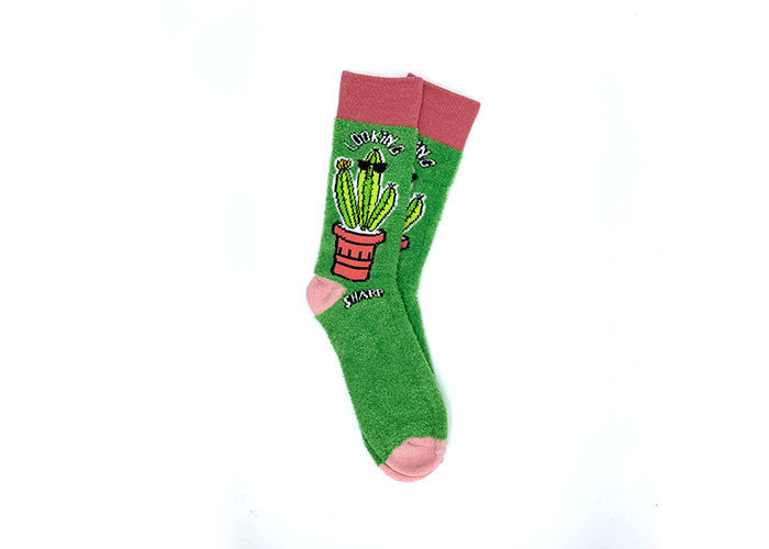 Winter Womens Fancy Socks Cactus Soft Ladies Fancy Ankle Socks